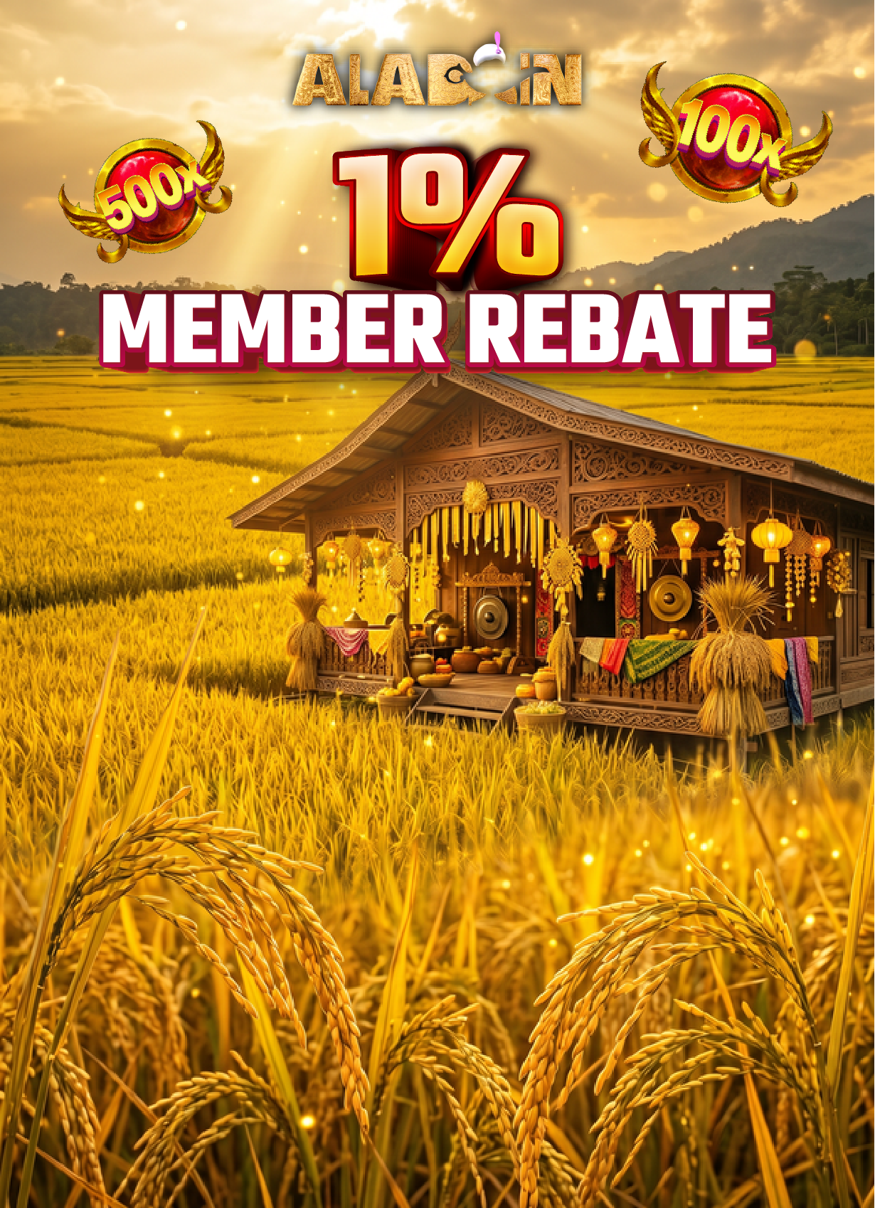 Aladdin Hari Gawai—Rebat Ahli 1% Kini Tersedia!